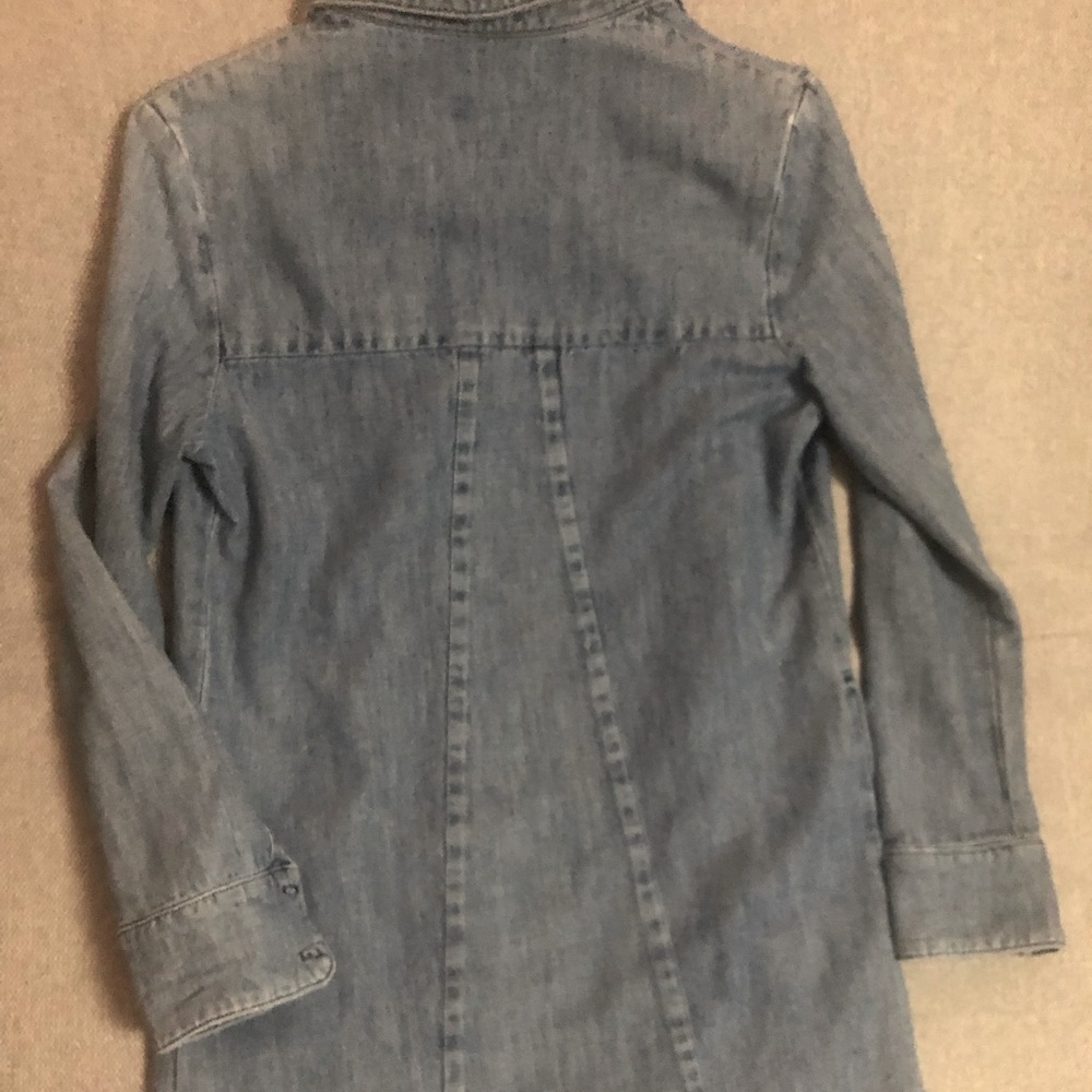 RtA Denim Long Sleeve Button-up Top